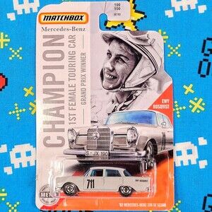 Matchbox Champion EWY Rosqvist '62 Mercedes Benz 220 SE Sedan 100/100 1:64 NOC